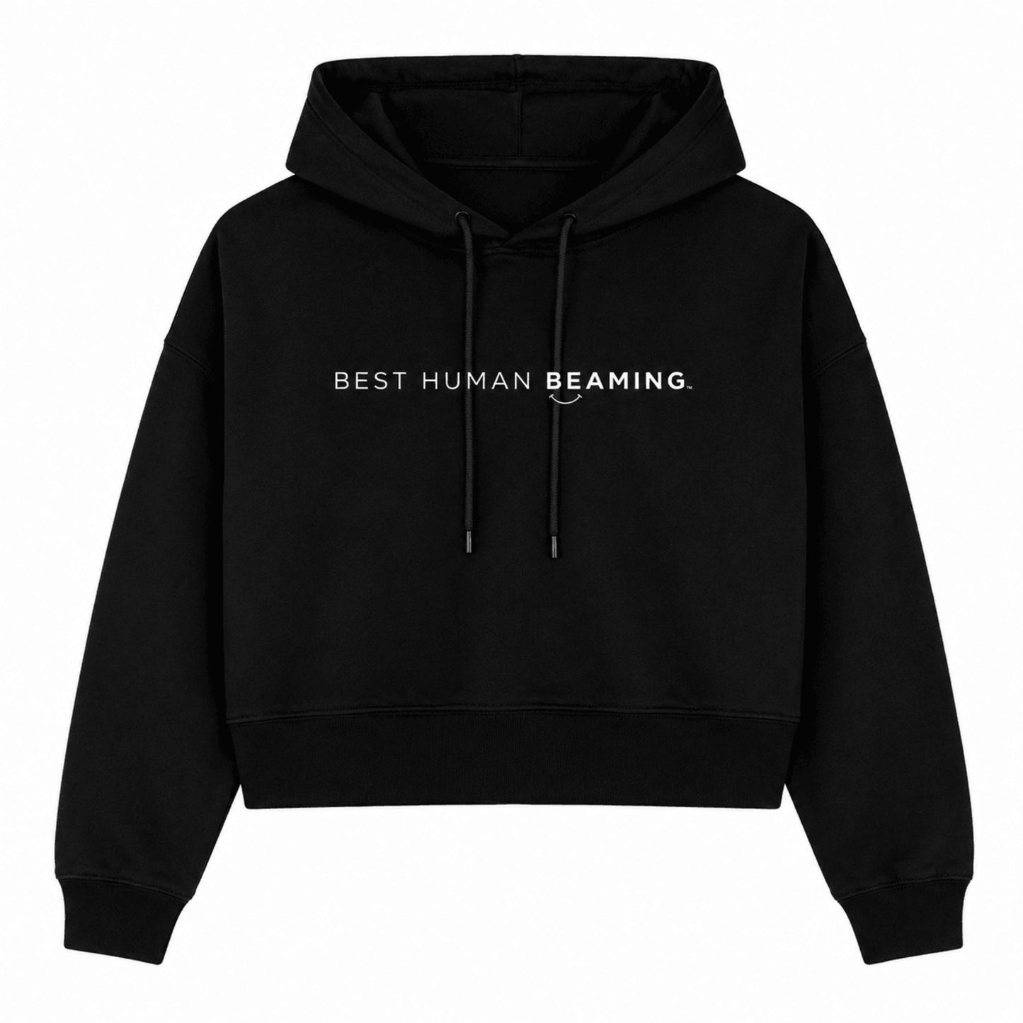 CROPPED COTTON HOODIE