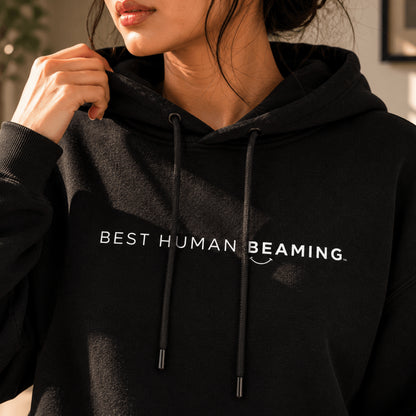 CROPPED COTTON HOODIE