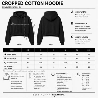 CROPPED COTTON HOODIE