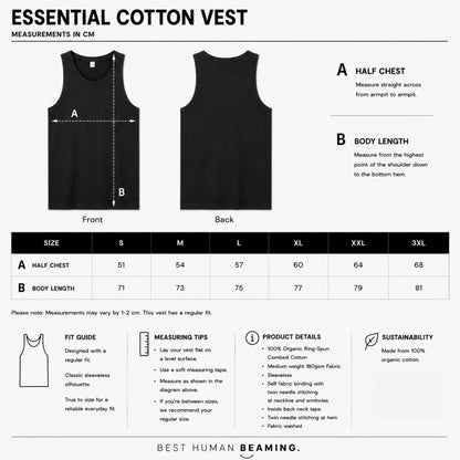 ESSENTIAL COTTON VEST