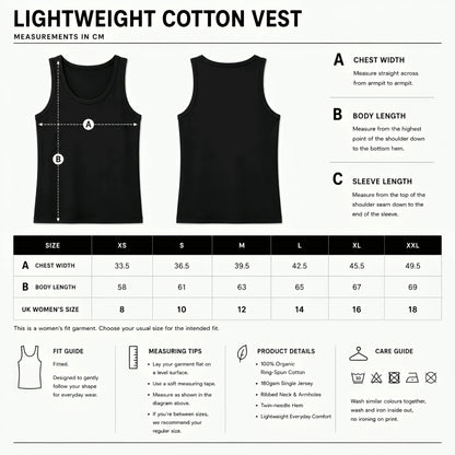 LIGHTWEIGHT COTTON VEST